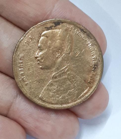 (บ.296) เหรียญ ร.5 ราคา 1 เซี่ยว หลังพระสยามเทวาธิราช จศ114