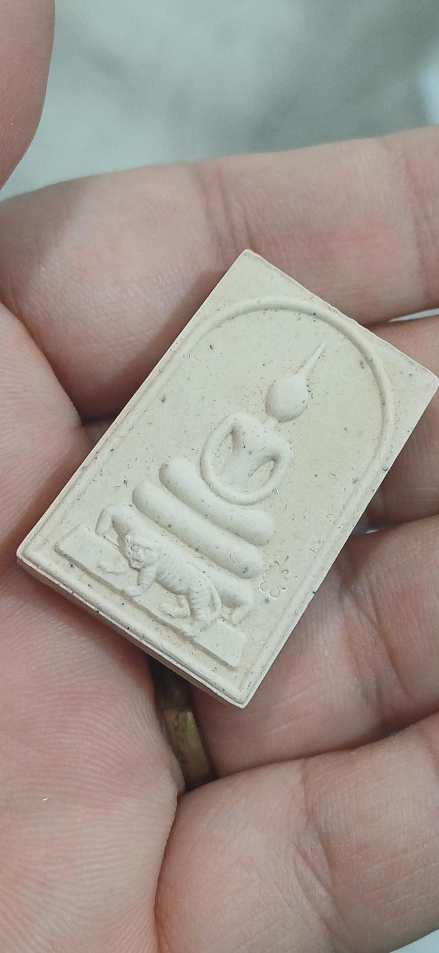 พระสมเด็จ พิมพ์นั่งเสือ เนื้อผงว่านสีขาวอมเหลือง หลวงพ่อสาคร วัดหนองกรับ จ.ระยอง ปลุกเสกเดี่ยวโดยหลวงพ่อสาคร มนุญโญ เมื่อปี 2553ตอกโค๊ดที่ด้านหน้า รูปที่ 9