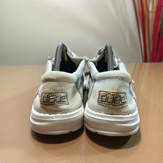 HEYDUDE รุ่น Wally Linen Natural Khaki (110791010) Size. 44/ 28 cm⭐⭐⭐⭐ Pre-owned/ Great Condition🔥 Price : 690฿ รูปย่อยที่ 4