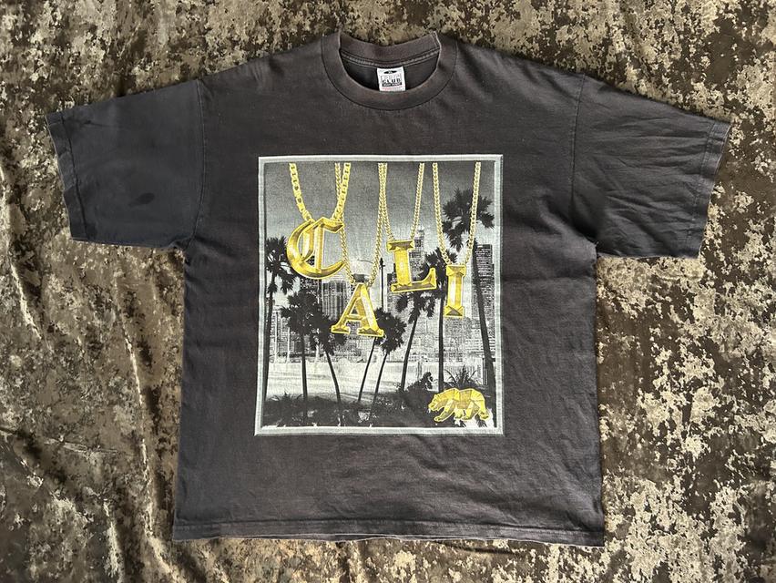 [เปิดขาย] 🌴 Vintage Y2K Pro Club "CALI" Heavy Weight Tee