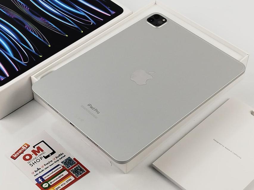 ขาย/แลก iPad Pro 11inch M2 Gen4 128GB Wifi Silver ศูนย์ไทย อายุ 5 วัน ใหม่มาก ประกันยาว แท้ ครบกล่อง เพียง 30,900 บาท  2