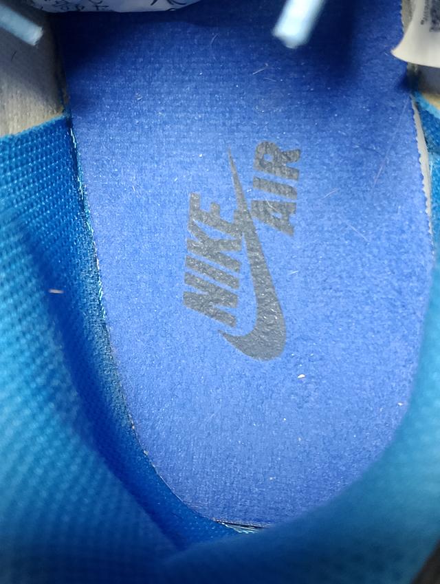Air Jordan 1 low มือ2 สภาพ95+ สีขาว น้ำเงิน ดำ รูปที่ 11