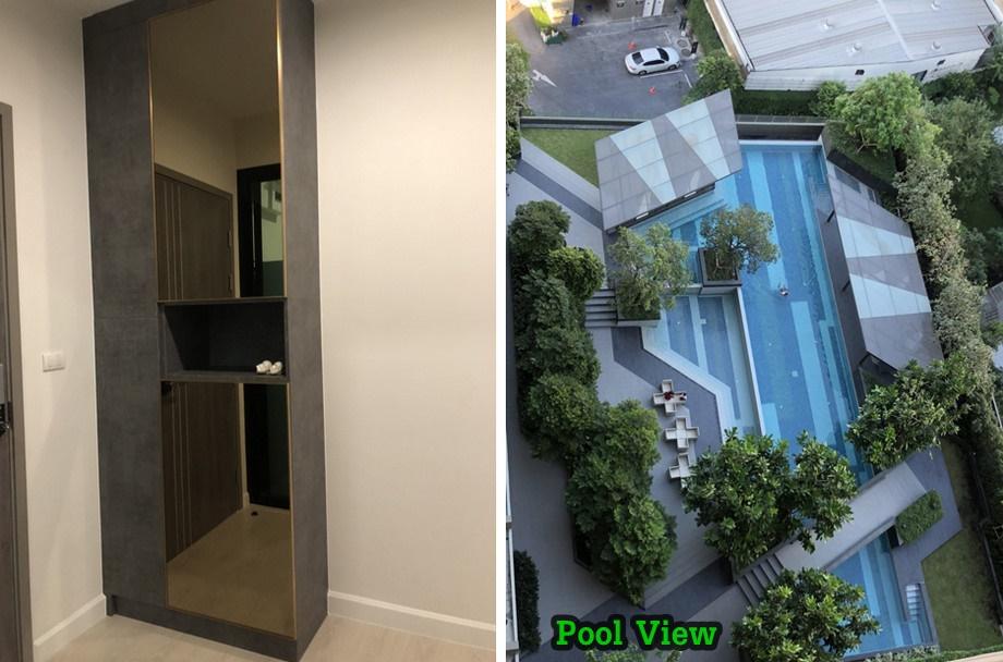 ให้เช่า คอนโด เดอะ นิช ไพรด์ ทองหล่อ-เพชรบุรี ใกล้ MRT เพชรบุรี 36 ตารางเมตร 1 ห้องนอน ชั้น24 วิวสระว่ายน้ำ ตกแต่งครบ 6