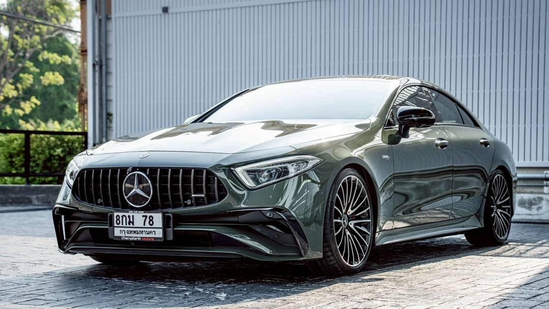 Mercedes-Benz CLS53 AMG 4MATIC+ 2023 สีเทา Wrap เขียว รถสวยมากๆ