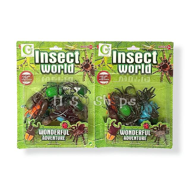 Insect World 14 pcs.🎁ชุดของเล่นด้วงและแมลงจำลอง 14 ตัว ช่วยให้เด็กๆ สนุกกับการสำรวจธรรมชาติ เรียนรู้ผ่านการเล่นอย่างมีคุณภาพ 7