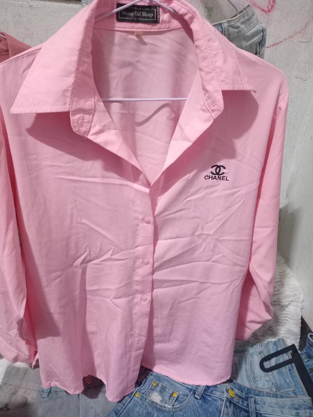 เสื้อแขนยาว. ผูกเอว เสื้อครอป