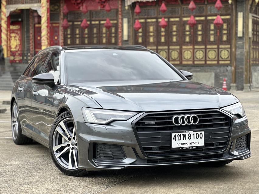 Audi A6 Avant 45 TFSI S-line Black Edition 2020 สีเทา
