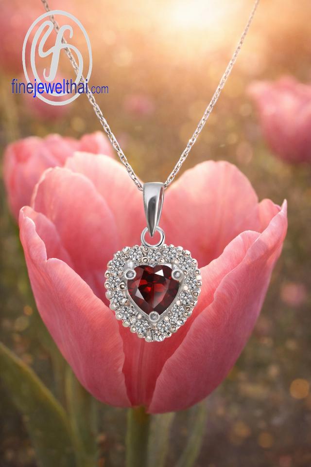 Finejewelthai จี้โกเมน พลอยแท้ เสริมมงคล E1082