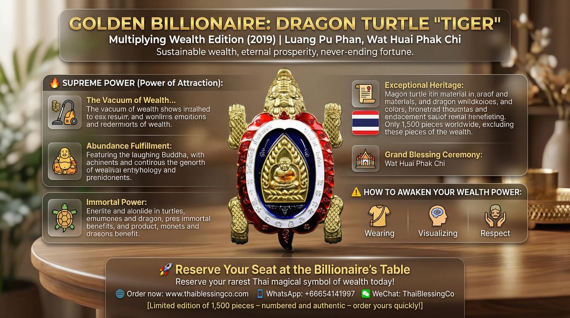 🐢🐲 THE GOLDEN TYCOON DRAGON TURTLE CHAO SUA