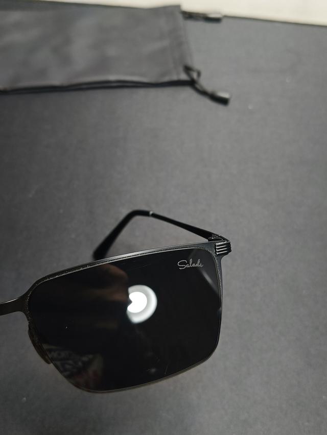 แว่นกันแดด Salads แบรนด์แท้ทรงเหลี่ยม สไตล์ฝรั่งเศส เลนส์ Polarized กัน UV400 ใส่ขับรถ รูปที่ 6