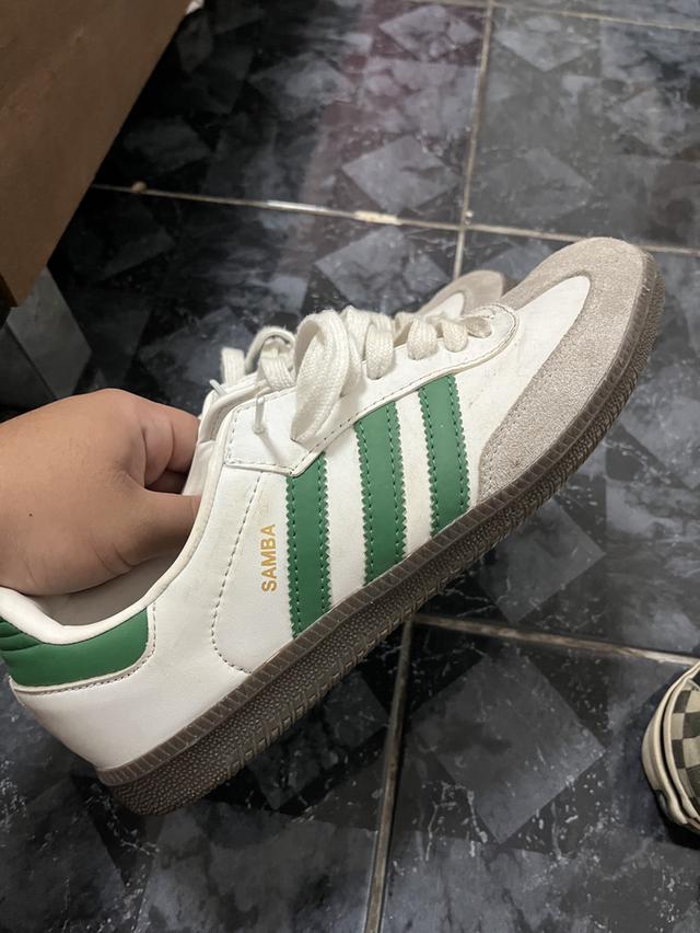 Adidas samba og white green   7