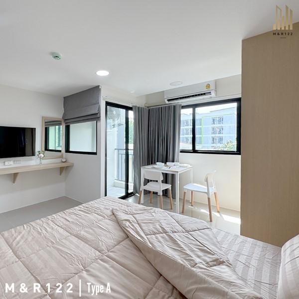 M&R 122 Apartment ห้องพักรายเดือน 27 ตร.ม. ใกล้รถไฟฟ้าสีเหลือง ลาดพร้าว 122 โทร 0889128995 5