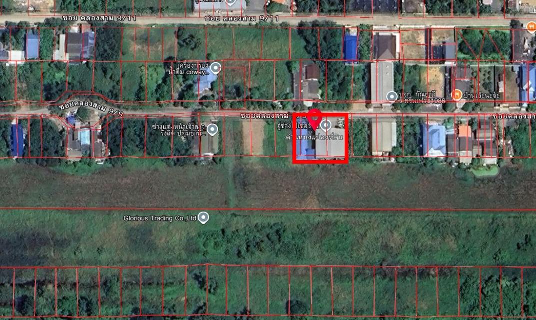 ขายที่ดิน 208ตารางวา พร้อมสิ่งปลุกสร้าง ต.คลองสาม 2