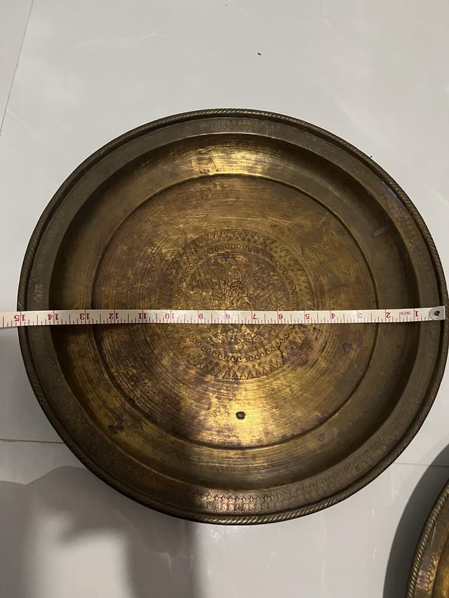 ถาดทองเหลือง พานทองเหลือง