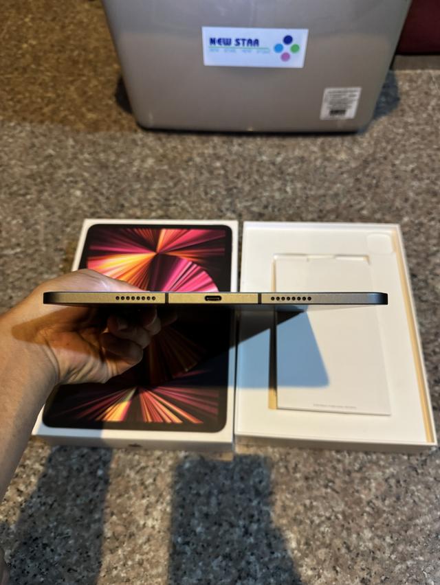 ขายiPadPro11นิ้วM1สีดำ512กิ๊กWifi Celluer ใส่ซิมได้มีกล่องจอไม่เหลือฃไม่มีจุดเดทยุดไบร้หายาห รูปที่ 4
