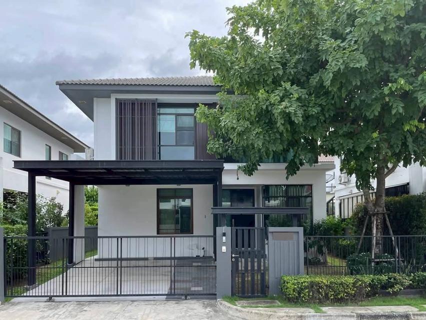 ให้เช่าบ้านเดี่ยว หมู่บ้านมัณฑนา อ่อนนุช - วงแหวน 3 ใกล้สนามบินสุวรรณภูมิ พร้อมเข้าอยู่ 1