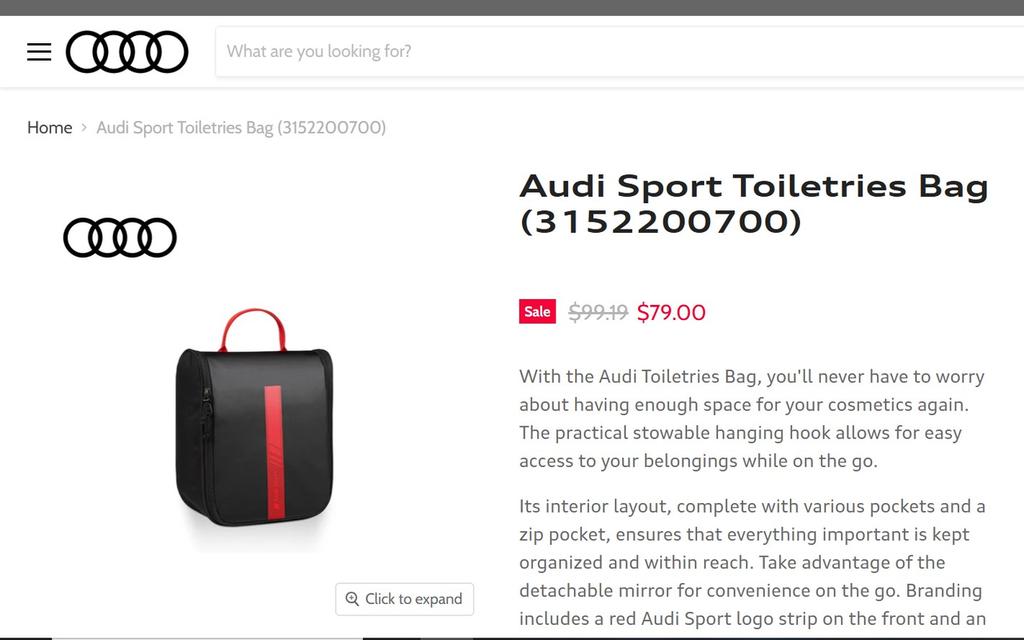 Audi Sport Toileteries Bag รูปที่ 9