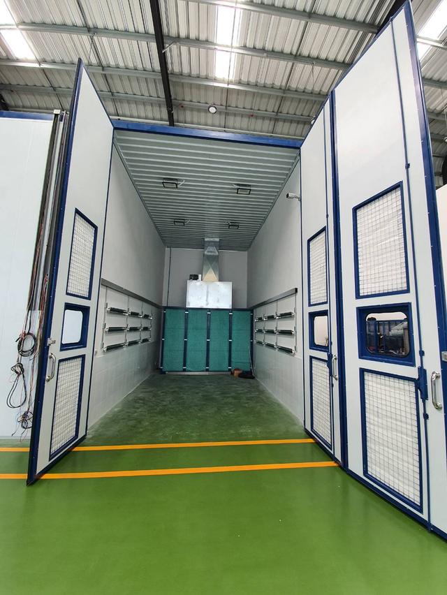 รับออกแบบ ขาย ห้องพ่นสีรถพ่วง ห้องพ่นสีรถบรรทุก ห้องพ่นสีเฟอร์นิเจอร์ บูธพ่นสีม่านน้ำ พร้อมงานเซ็นแบบสิ่งแวดล้อม รูปที่ 17