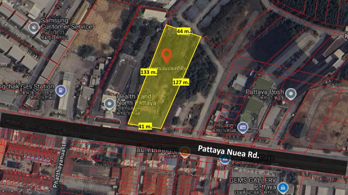 📣(เจ้าของขายเอง)ขายที่ดิน 3 ไร่ ติดถนนพัทยาเหนือ ใกล้เทอร์มินอล21📣