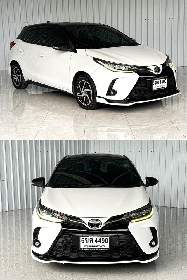 ⭐รถบ้าน วิ่งน้อย สภาพดี ไม่มีน้ำท่วม ⭐Toyota Yaris1.2 Sport Premium หลังคาดำทูโทน รูปที่ 4