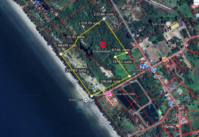 ขายที่ดิน 56-2-41 ไร่ ติดหาดสนงาม ตำบลไม้รูด อำเภอคลองใหญ่ ตราด 1