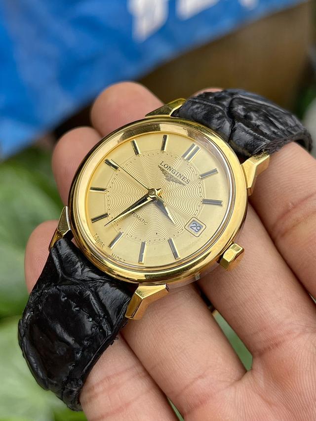 นาฬิกาข้อมือLongines Automatic ขานก ทูโทน หน้าปัดลายใยแมงมุม สีทอง