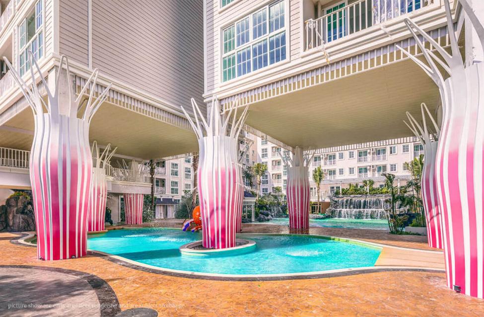 ขายดาวน์ คอนโดติดชายหาด Grand Florida Pattaya 53 ตรม ชั้น1 จากุซซี่ส่วนตัว ริมสระใหญ่ ใกล้คลับเฮ้าส์ 6