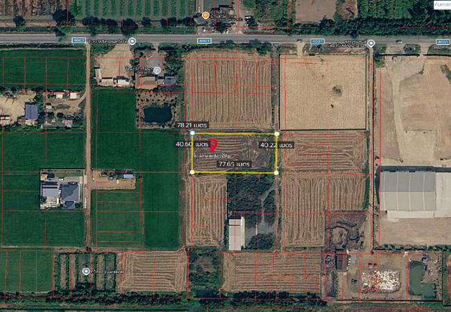 ขายที่ดิน คลอง 6 หนองเสือ ถนนเลียบคลองหก อำเภอคลองหลวง ปทุมธานี เนื้อที่ 2 ไร่ 1