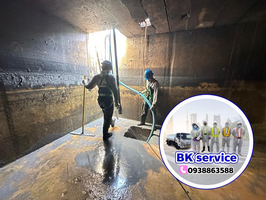 BK service บริการรถสูบส้วมกรุงเทพมหานคร 0938863588 สูบไขมัน ล้างบ่อบำบัด ลอกท่อ  4