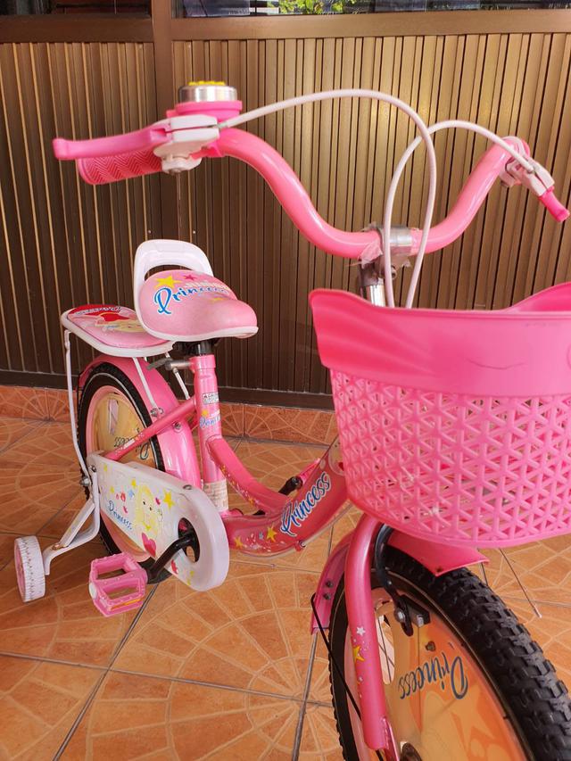 รูปหลัก จักรยานเด็ก Princess พร้อมหมวก และอุปกรณ์ safety วงล้อ 16 นิ้ว มือสอง