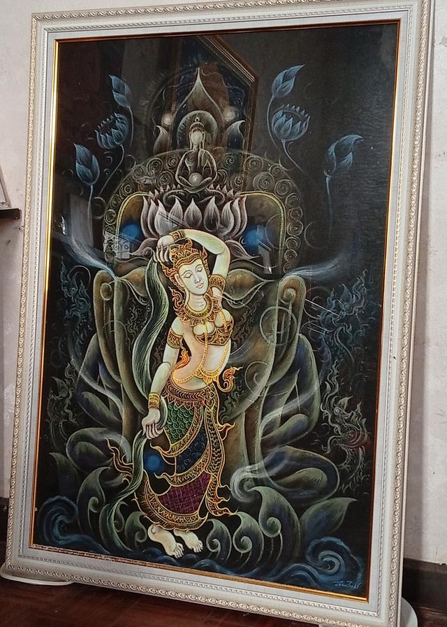 ภาพวาดสี สีอะคริลิค (Acrylic Color)บนผืนผ้าใบ รูปย่อยที่ 4