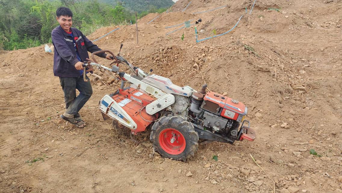 รถไถนา แทรกเตอร์ เดินตาม YANMAR 7 แรง เก่าญี่ปุ่นแท้ เดิมๆ ไม่เคยใช้งานในไทย ดีเซล สตาร์ท 2 ระบบ