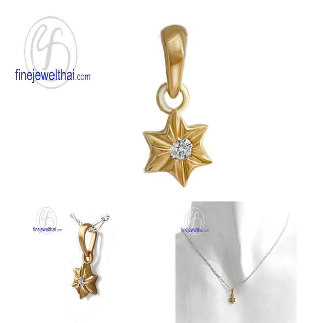 Finejewelthai จี้มินิมอล เงินแท้925 เพชรสังเคราะห์ - P1156cz รูปที่ 3