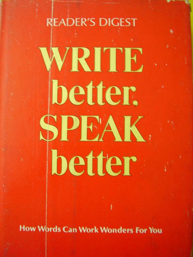 หนังสือภาษาอังกฤษเรื่อง Reader’s Digest Write Better Speak Better