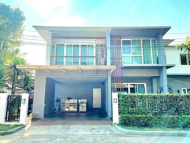 ขายบ้านเดี่ยว 2 ชั้น The City ราชพฤกษ์ จรัญ 13 เนื้อที่ 97 ตร.วา แบบบ้าน Heron บ้านหัวมุม เฟอร์บิลต์อินไม้สักทั้งหลัง 1
