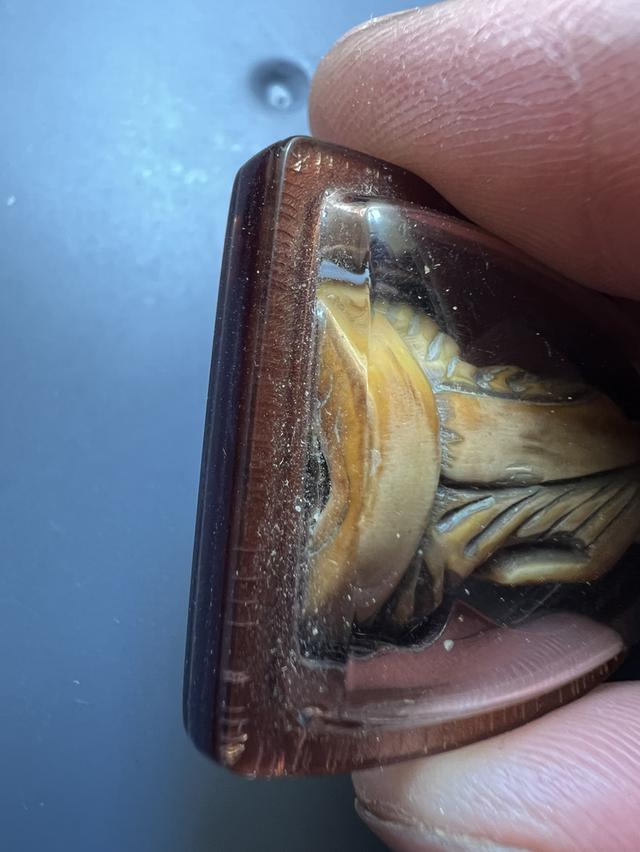 รูปหล่อแกะ หลวงพ่อเดิม วัดหนองโพ ไม่ทราบเนื้อ ไม่ใช่โลหะ ไม่ใช่ผง 10