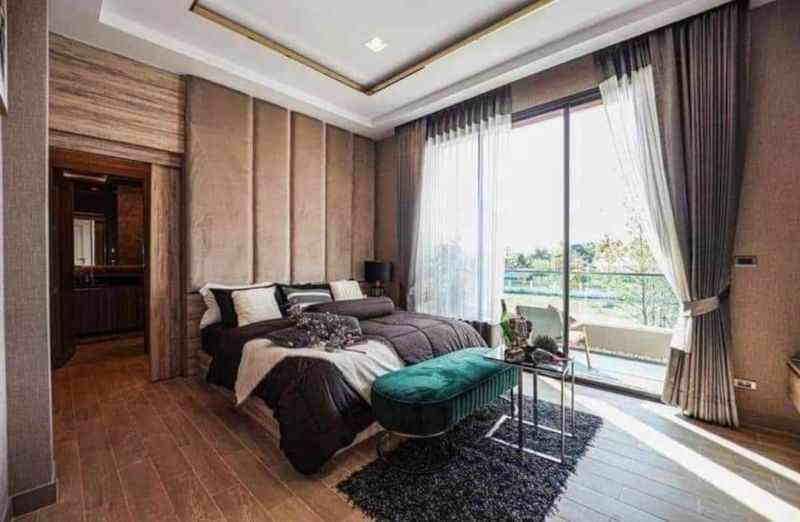 ให้เช่าบ้านเดี่ยวพูลวิลล่าสุดหรู สไตล์โมเดิร์น ห้วยใหญ่ 4 ห้องนอน 4