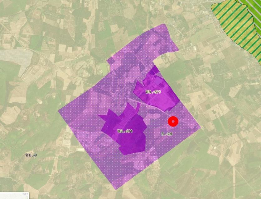 ขาย ที่ดิน ME393 ผังEEC ม่วงลาย แปลงใหญ่ ถูกสุดในย่านนี้ ห่างสูง หนองใหญ่ ชลบุรี ขนาด 156 ไร่ 1 งาน 47 ตรว ทำเลดี ใกล้ท่ 1