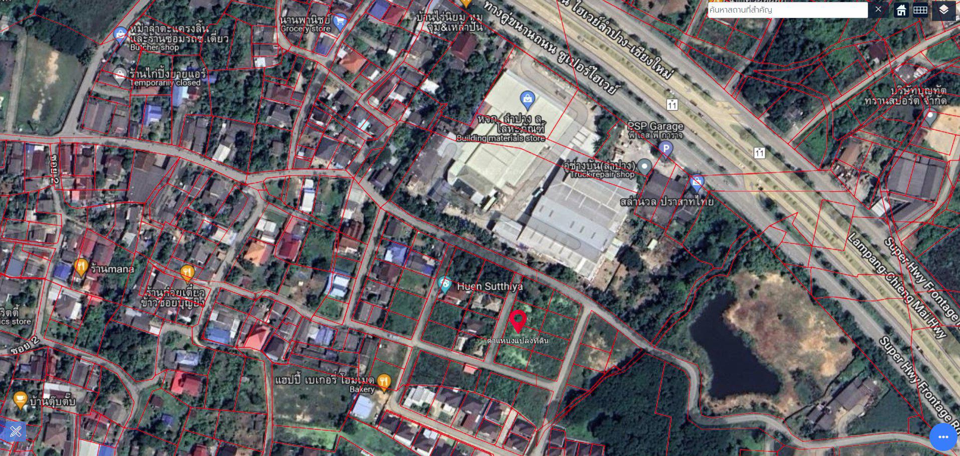 ขายที่ดินเปล่า ใกล้ถนนไฮเวย์ลำปาง-เชียงใหม่ 
