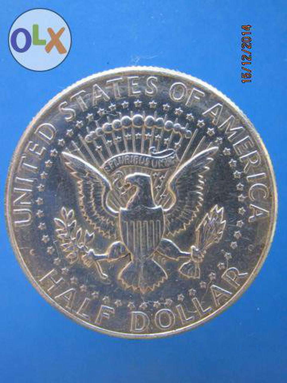 890 เหรียญเนื้อเงินล้วน  HALF DOLLAR ปี1964 1962 1942 รูปเล็กที่ 5