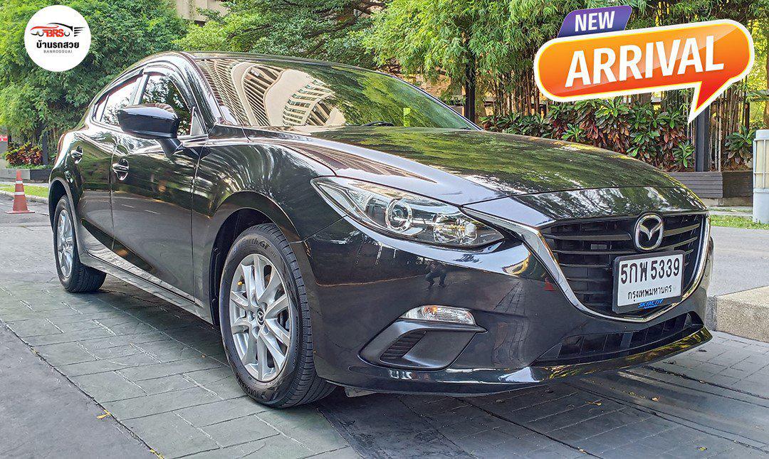 MAZDA 3 2.0E SPORTS แฮชแบ็ค 5ประตู เกียร์ออโต้ สีดำ ปี2016