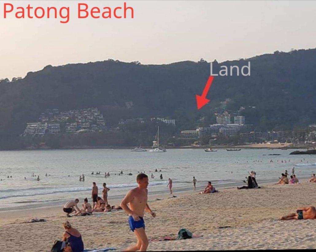 Sea view land for sale in Patong Beach.  Phuket, business and tourism destination