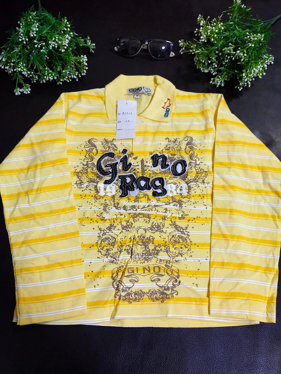 เสื้อแขนยาวเด็กผู้ชาย  สีเหลือง  รูปที่ 2