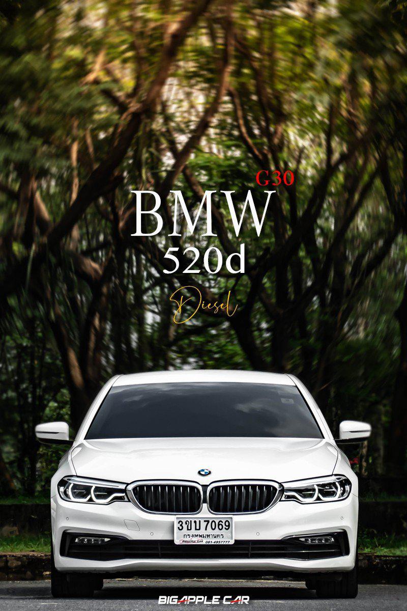 BMW 520d Sport G30 ปี 2018 สีขาว