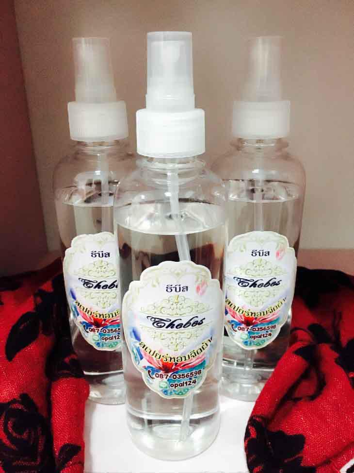 Thebes - ธีบีส  สเปรย์น้ำหอมฉีดผ้ากลิ่นน้ำยาปรับผ้านุ่มร้านซักรีด 