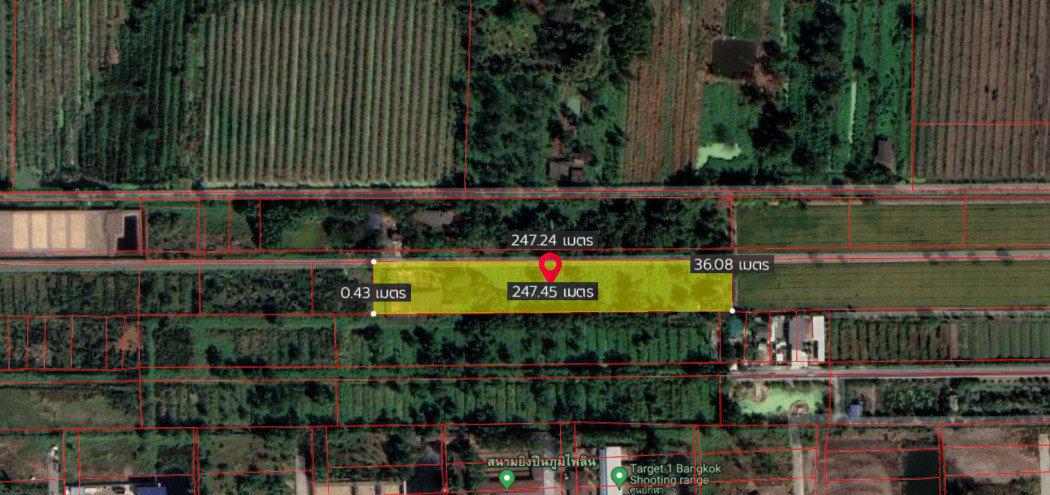 ขาย ที่ดิน คลองหลวง คลองสี่ 5 ไร่ 1 งาน 91 ตร.วา ใกล้ ถนนคลองหลวง