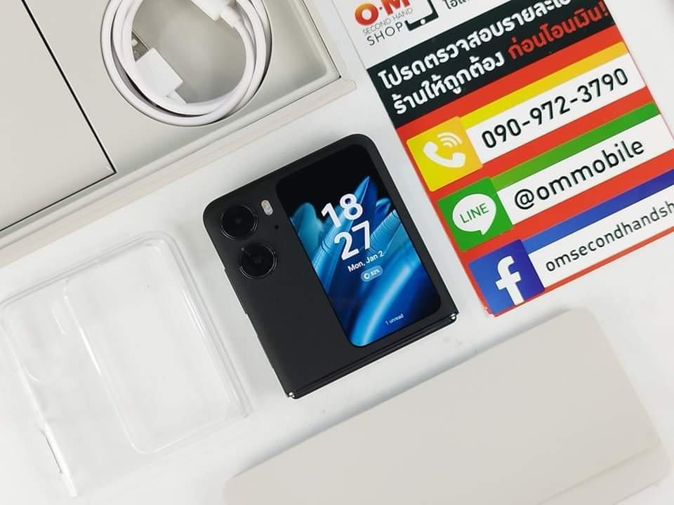 ขาย/แลก OPPO Find N2 Flip 12/256GB สี Black เครื่องจีน รอมจีน สภาพสวย แท้ ครบยกกล่อง เพียง 22,900 บาท 