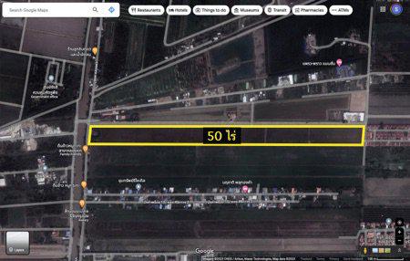 ขายที่ดิน คลอง 6 บึงคำพร้อย 50 ไร่ แปลงมุม ติดถนน 2 ด้าน ใกล้ Thai Wake Park ลำลูกกา คลองห้า คลองเจ็ด ธัญบุรี คลองหก คลอ