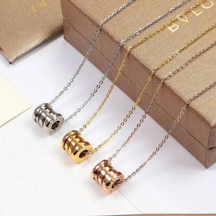 สร้อยคอBvlgari แหวนBvlgariแบบลิซ่า งานพรีเมี่ยมผลิตตามแบบของแท้ ปั๊มแบรนด์เหมือนของแท้