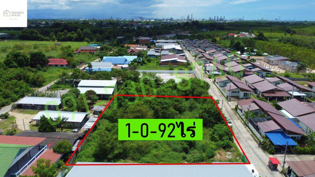 ขายที่ดินพัฒนาแล้ว 1ไร่ 92ตร.ว. ทำเลดีในต.บ้านฉาง อ.บ้านฉาง จ.ระยอง ใกล้ถ.สุขุมวิทเพียง600เมตร และใกล้ทะเลหาดน้ำรินเพียง